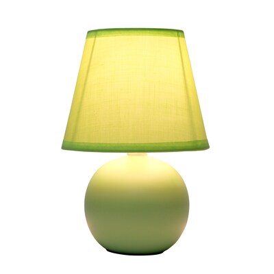 Simple Designs 8.66 LED Table Lamp, Green (LT2008-GRN-LB)