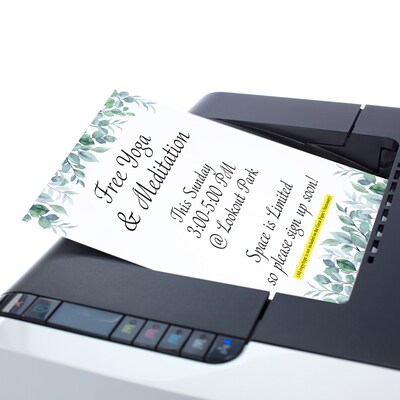 Great Papers Elegant Eucalyptus Everyday Letterhead, Multicolored, 50 Sheets/Pack (2025013)