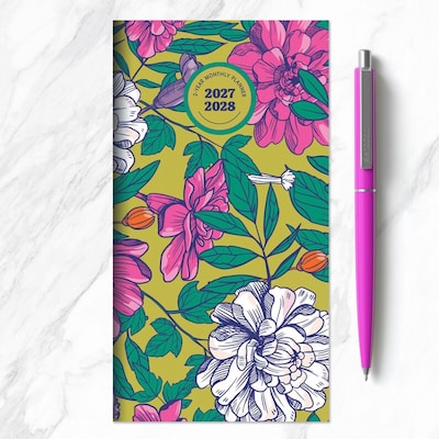 2027 TF Publishing Maximal Mirage 3.5" x 6.5"  Monthly Standard Planner, Paperboard Cover, Multicolored (27-7030)
