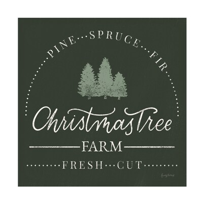 Trademark Fine Art Vintage Christmas Sign, Canvas, 24" x 24" (WAP31955-C2424G)