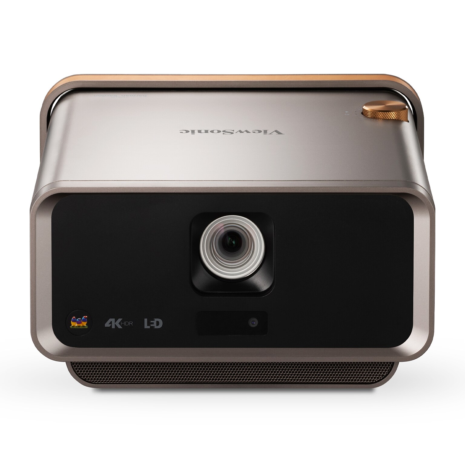 ViewSonic 4K UHD Projector with 2400 LED Lumens, USB-C, Bluetooth Speakers and Wi-Fi, Brown/Black (X11-4K)