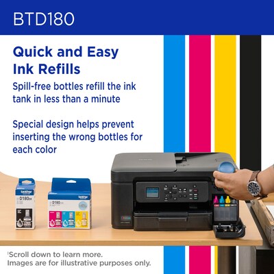 Brother BTD180 Yellow High Yield Ink Cartridge (BTD180YS)
