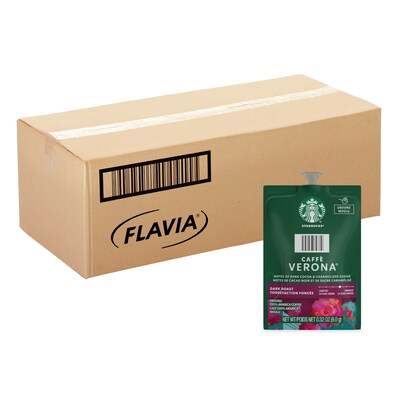 Starbucks Caffe Verona Coffee Flavia Freshpacks, Dark Roast, 76/Carton (MDR01039)