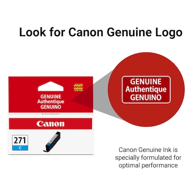 Canon 271 Cyan Standard Yield Ink Cartridge (0391C001)
