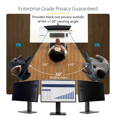 StarTech Privacy Shield Anti-Glare Screen Protector for 24" Widescreen Monitor (16:9) (2469A-PRIVACY-SCREEN)