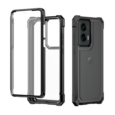 SaharaCase Raider Series GRIP Rugged Case for Motorola G Power 5G, Shock Absorbing, Black (CP00562)