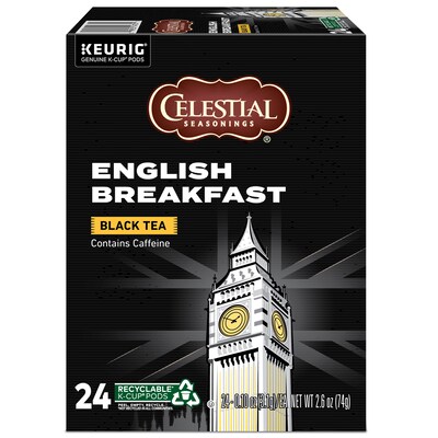 Celestial Seasonings Breakfast Blend Black Tea, Keurig® K-Cup® Pods, 24/Box (14731)