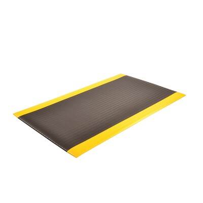 NoTrax Airug Anti-Fatigue Commercial Specialty Floor Mat, 60 x 36, Black/Yellow (410S0535BY)