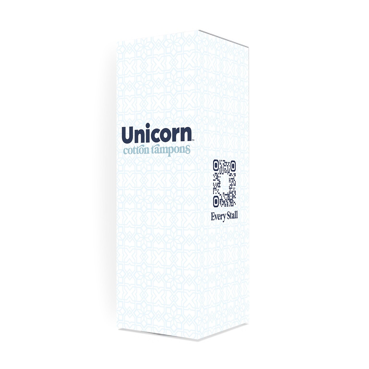 Unicorn Cotton Tampons, Plant-Based Applicator, 60/Cartridge, 6 Cartridges/Pack (TOP-08159)