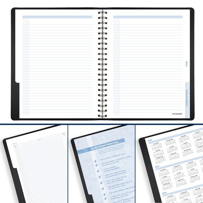 2026 AT-A-GLANCE The Action Planner 6.5" x 8.75" Daily Appointment Book, Faux Leather Cover, Black (70-EP03-05-26)