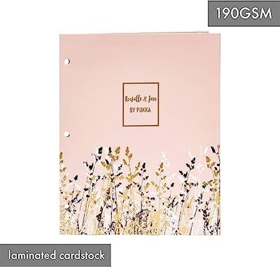 Pukka Pad Rochelle & Jess 3-Hole Punched 2-Pocket Portfolio Folders, Assorted Colors, 6/Pack (9108-ROC)