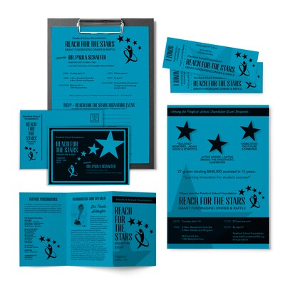 Astrobrights 65 lb. Cardstock Paper, 8.5" x 11", Celestial Blue, 250 Sheets/Ream, 8/Ream (WAU22861CT)