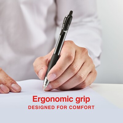Staples ProGel™ Retractable Gel Pen, Fine Point, 0.7mm, Black Ink, 36/Pack (ST62097)