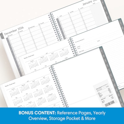 2027 Blue Sky 8.5" x 11" Weekly & Monthly Planner, Gray (161003)