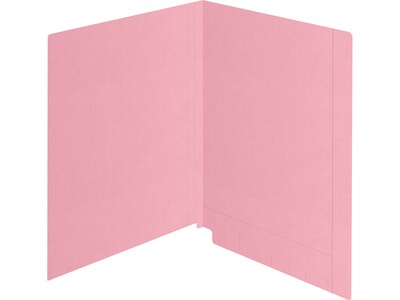 Medical Arts Press Kardex Match Reinforced End Tab File Folder, Straight Cut, Letter Size, Pink, 100/Box (S-09482-PNK)