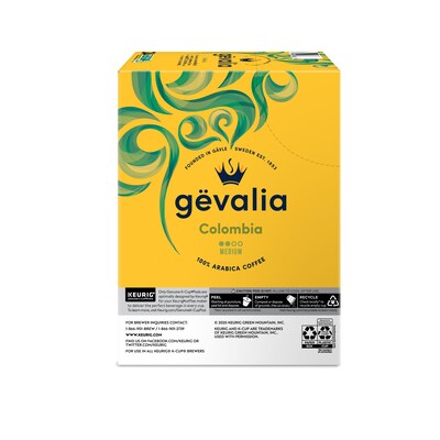 Gevalia Colombian Coffee Keurig® K-Cup® Pods, Medium Roast, 24/Box (5304)