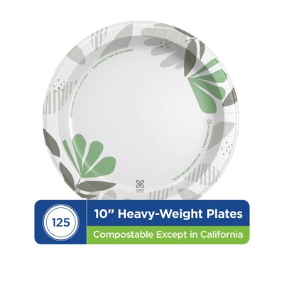 Dixie Ultra Pathways 10 Paper Plates, Multicolor, 125/Pack (SXP10PATH)