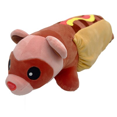 Borbs Hot Dog Ferret Stuffed Animal, Multicolored (HFBFERRET)