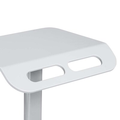 Luxor Vitalize Mobile 4-Wheel Healthcare Laptop Cart, White (MCWS002)