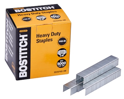 Bostitch PHD-60 3/8 Length Standard Cartridge Staples, 5000/Cartridge (BOSSB35PHD5M)