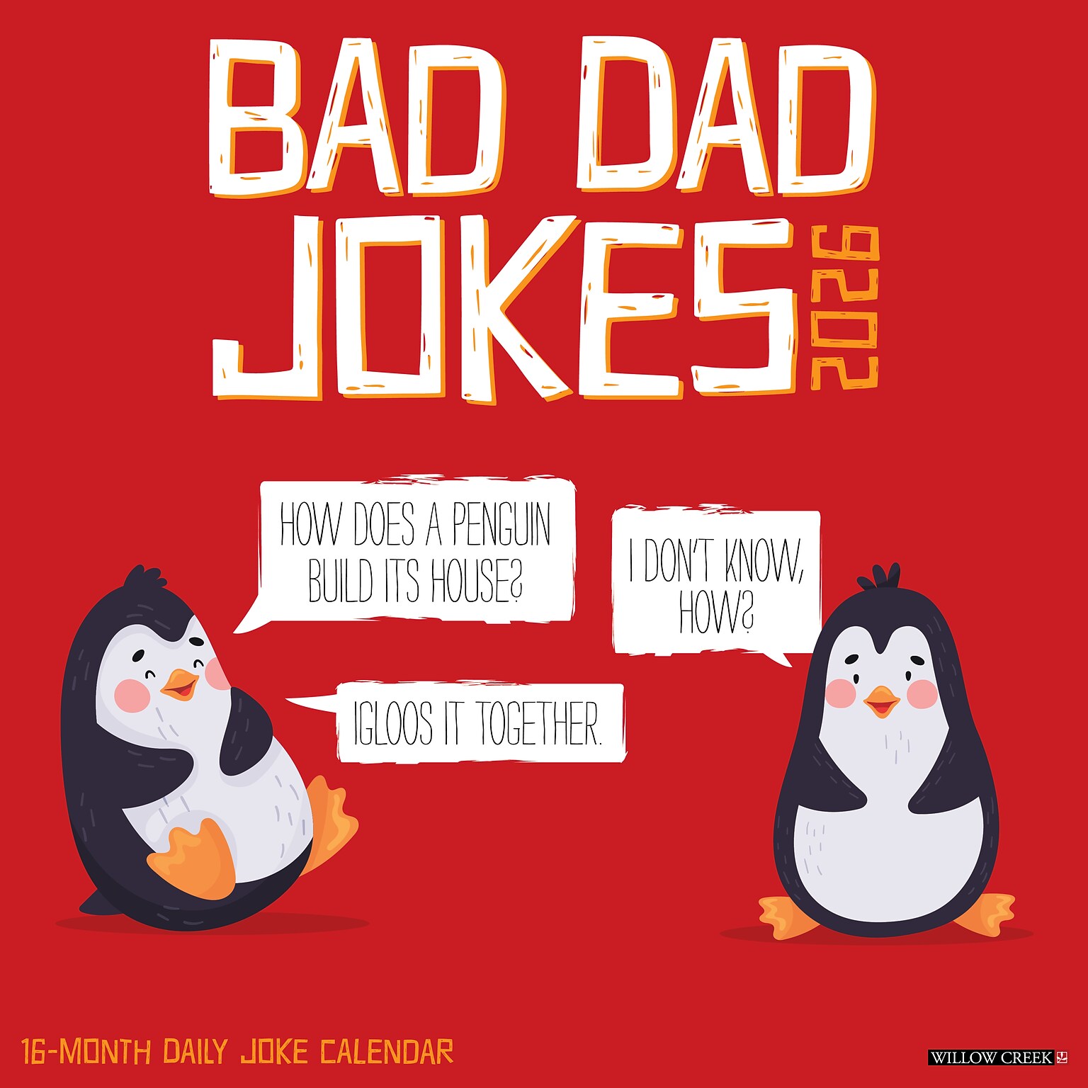 2026 Willow Creek Bad Dad Jokes 12 x 12 Monthly Wall Calendar (50033X)