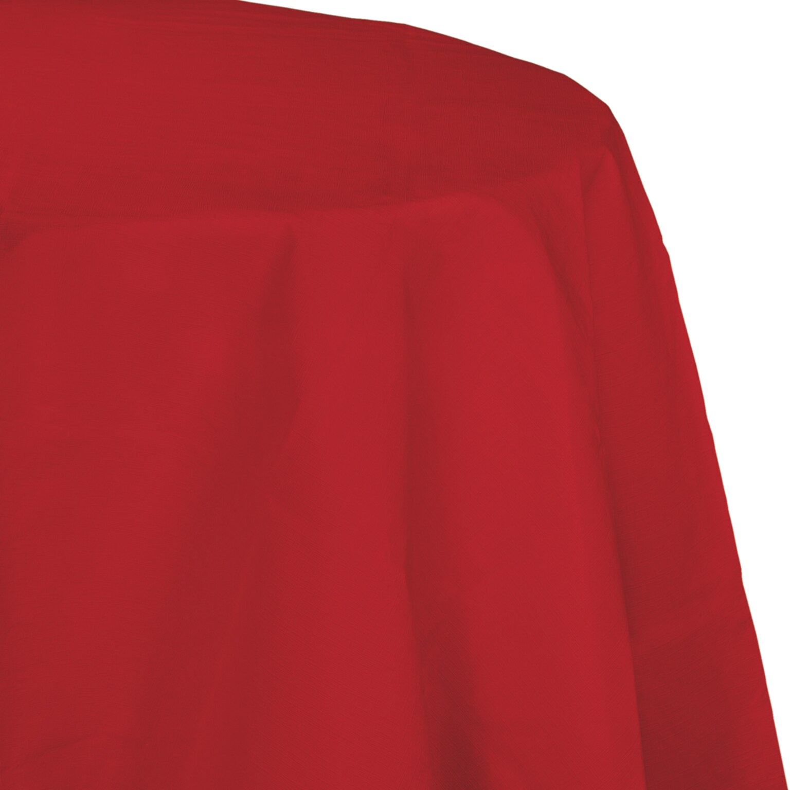 Creative Converting Touch of Color Octy Round Tablecloth, Classic Red, 12/Pack (923548)