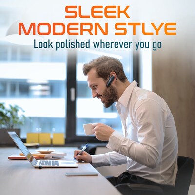 Delton 87X Wireless Single-Ear Bluetooth Computer Earbud, Black (DBH87X)