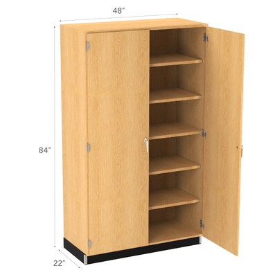 Diversified Woodcrafts 84 Storage Cabinet with 6-Shelves, Oak (353-4822K)
