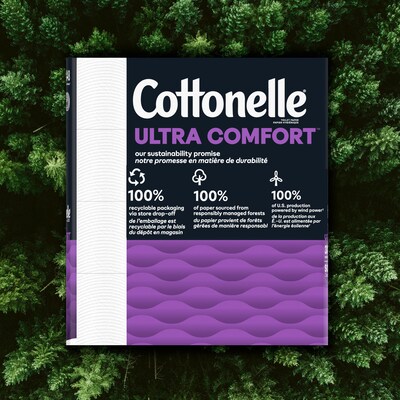 Cottonelle Ultra ComfortCare 2-Ply Standard Toilet Paper, White, 268 Sheets/Roll, 24 Mega Rolls/Pack (53756)