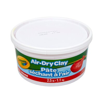 Crayola Air Dry Clay, Red, 4/Bundle (BIN575138-4)