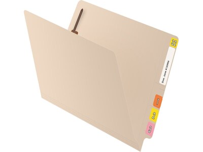 Medical Arts Press Reinforced End Tab File Folder, Straight Cut, Letter-Size, Manila, 50/Box (S-01314)
