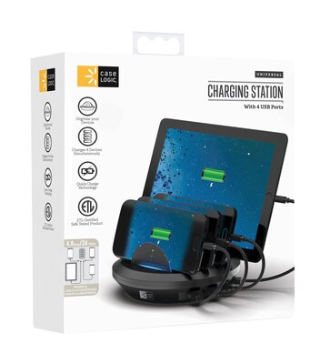 4.8 Amp Charging Hub - Charge up to 4 devices at one time