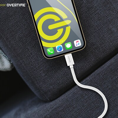 Overtime Overtime USB-C/USB-A Universal Charger with Two Certified USB-C to Lightning Cables, White (OTH2USB2ARG)