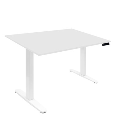 Mount-It! 48W Electric Adjustable Standing Desk, White (MI-18117)