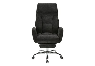 Monarch Specialties Inc. Ergonomic Fabric Swivel Executive Chair, Black (I 7273)
