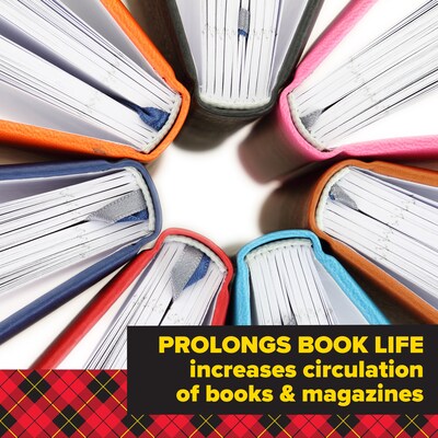 Scotch Book Tape 1.5" x 15 yds., Transparent, 8/Pack (845-VP)