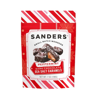 Sanders Holiday Dark Chocolate Peppermint Caramel Pieces, 7 oz. (MRY30726 )