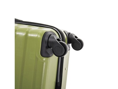 InUSA Aurum 35.66" Hardside Suitcase, 4-Wheeled Spinner, Green (IUAUR00XL-GRN)