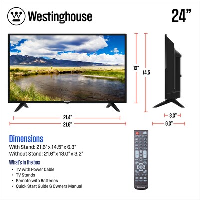 Westinghouse 24" LED 720p TV (WD24HX1201)