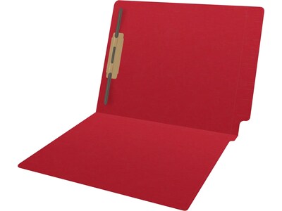 Medical Arts Press Reinforced End Tab File Folder, Straight Cut, Letter-Size, Red, 50/Box (S-01501-RED)