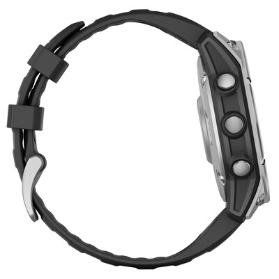 Garmin fenix E AMOLED Multisport GPS Smartwatch, Stainless Steel & Black, 47mm (GRM0302502)