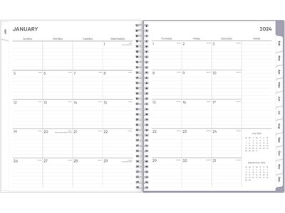 2025 Blue Sky Laila 8.5" x 11" Weekly & Monthly Planner, Plastic Cover, Multicolor (137273-25)