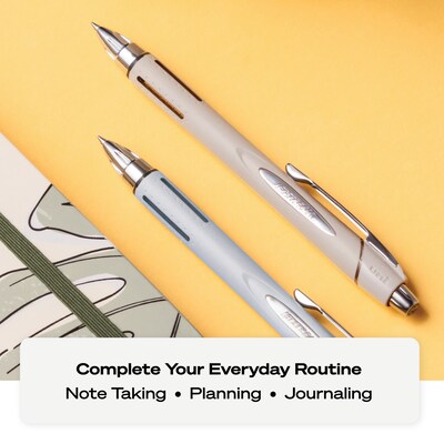 uni-ball Jetstream RT Retractable Ballpoint Pen, Fine Point, 0.7mm, Black Ink, 3 Pack (70917)