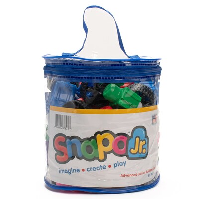 Snapo Jr. Building Blocks Advanced Builders Kit, 80 Pieces/Set (SNP3280)