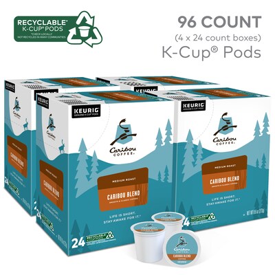 Caribou Blend Coffee Keurig® K-Cup® Pods, Medium Roast, 96/Carton (10307)