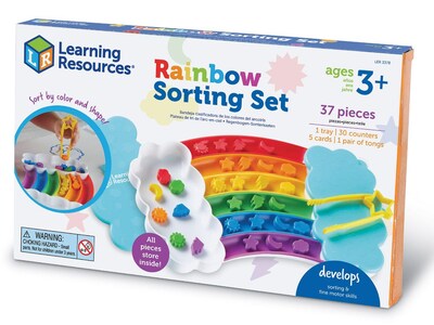 Learning Resources Rainbow Sorting Activity Set, Assorted Colors (LER3378)