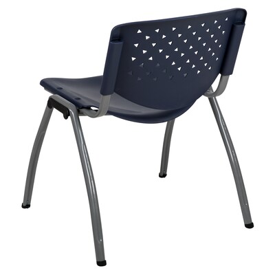 Flash Furniture HERCULES Series Plastic Stack Chair, Navy (RUTF01ANY)