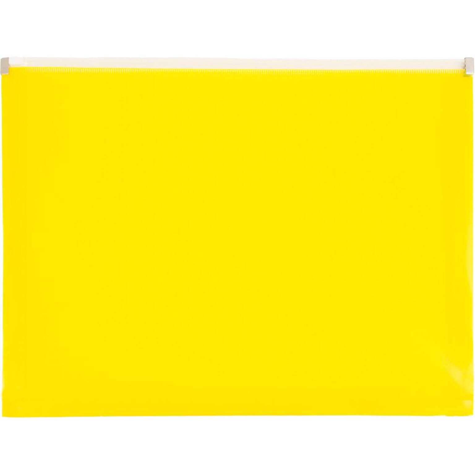 JAM Paper Premium Plastic Document File, Letter, Yellow, 3/Pack (218Z1YEX3)