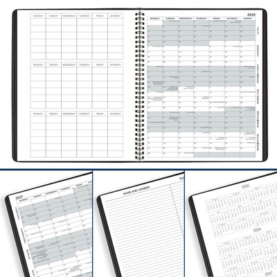 2025-2026 AT-A-GLANCE Simplified by Emily Ley 8.5" x 11" Academic Year Weekly & Monthly Planner, Plastic Cover, Multicolor
