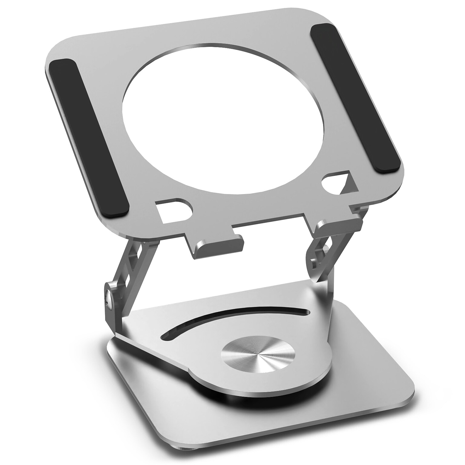 Purely SW60 Tablet Stand and Holder with 360-Degree Rotating Base, Silver (PTSSW60)